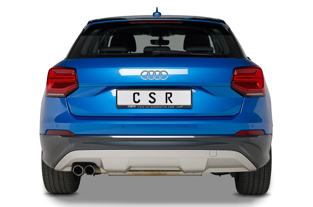 CSR Heckspoiler | Heckflügel mit ABE für Audi Q2 HF734-S Strukturiert schwarz matt (keine Lackierung erforderlich)