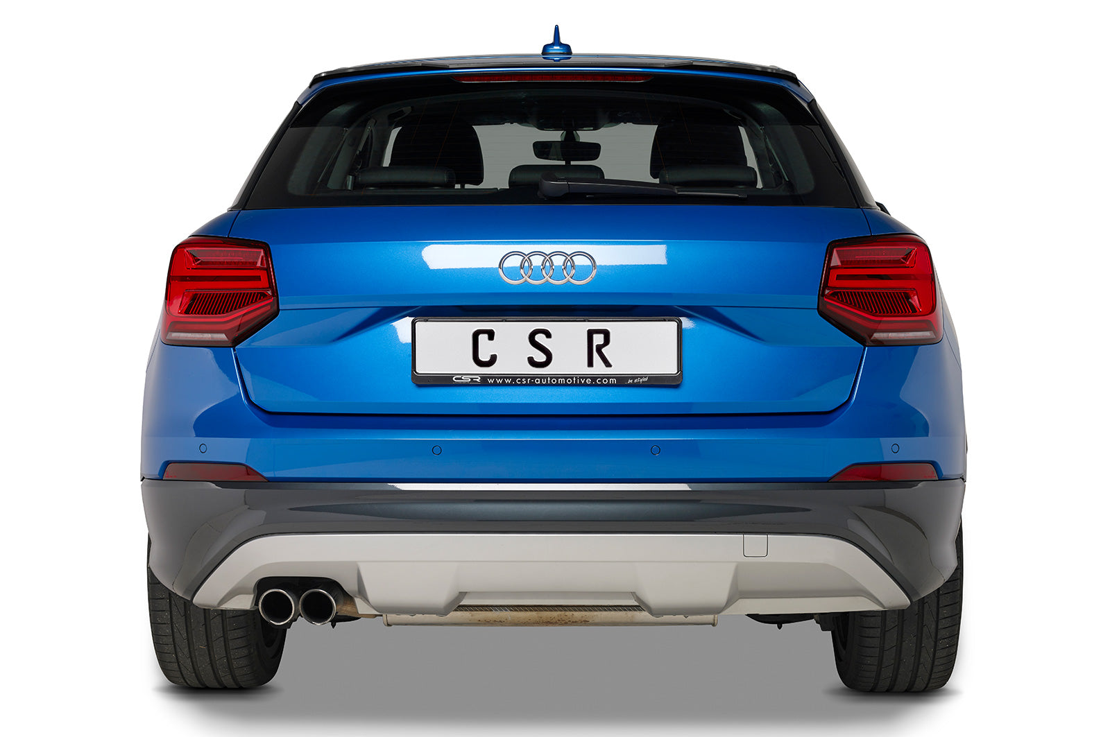 CSR Heckspoiler | Heckflügel mit ABE für Audi Q2 HF734-S Strukturiert schwarz matt (keine Lackierung erforderlich)