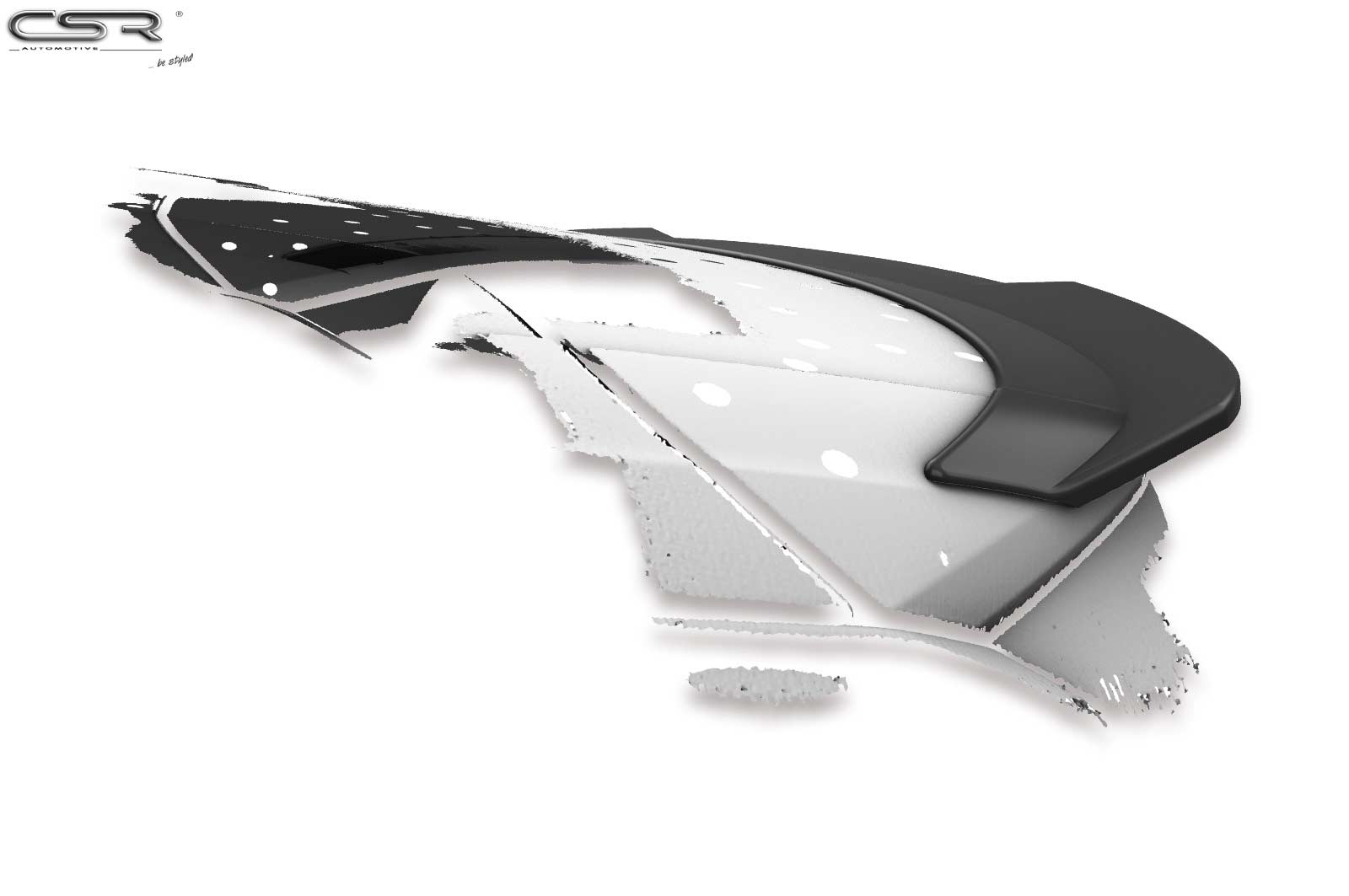 CSR Heckspoiler | Heckflügel mit ABE für Audi Q2 HF734-C Carbon Look Hochglanz (keine Lackierung erforderlich)