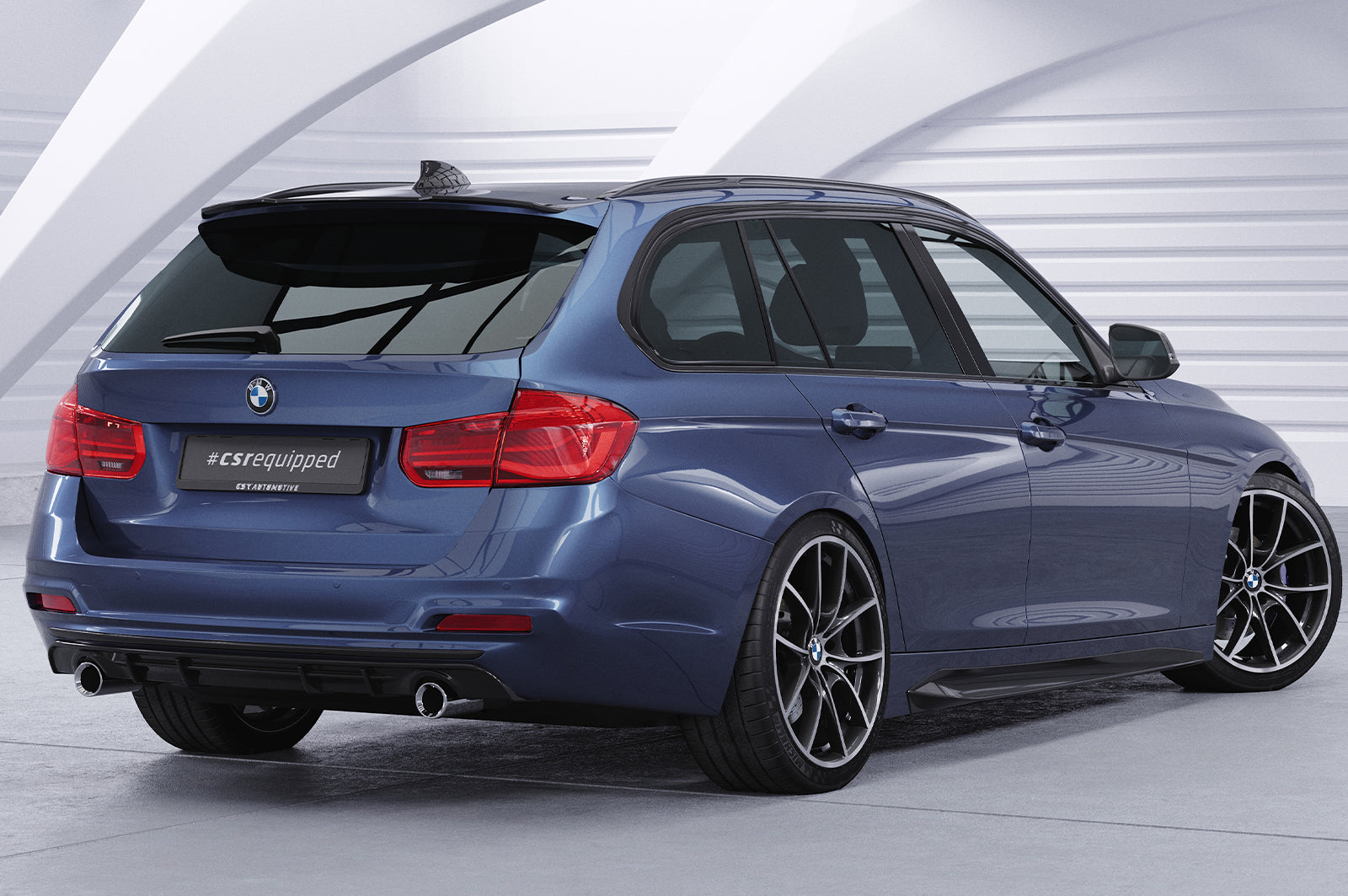 CSR Heckspoiler | Heckflügel mit ABE für BMW 3er F31 Touring HF736-L Unlackiert roh (Lackierung erforderlich)
