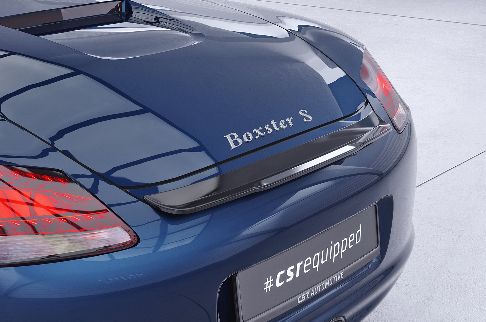 CSR Heckspoiler | Heckflügel mit ABE für Porsche Boxster 987 HF741-G Glossy schwarz Hochglanz (keine Lackierung erforderlich)