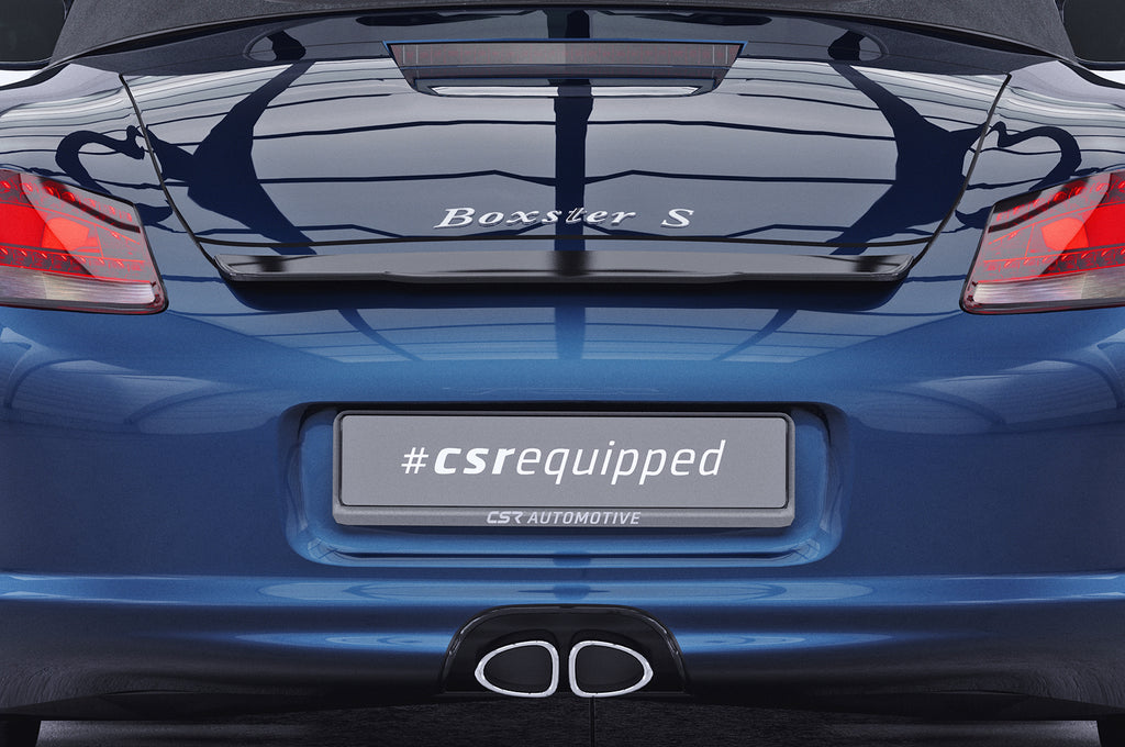 CSR Heckspoiler | Heckflügel mit ABE für Porsche Boxster 987 HF741-G Glossy schwarz Hochglanz (keine Lackierung erforderlich)