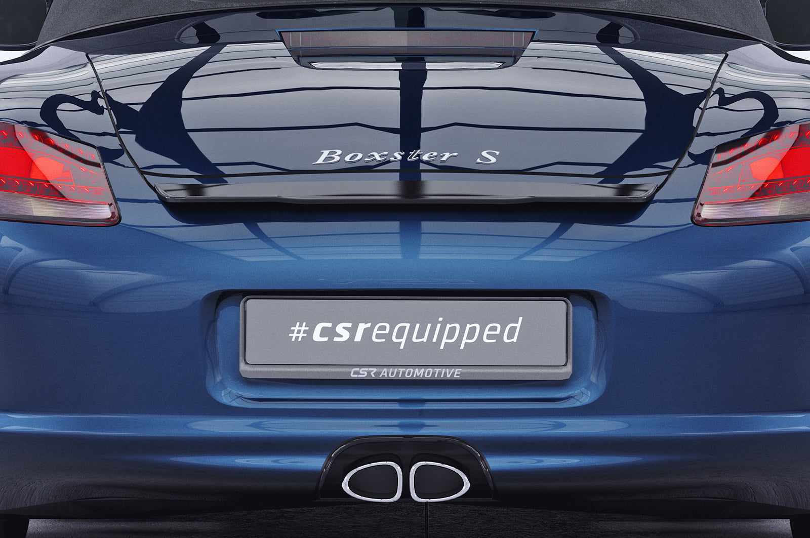 CSR Heckspoiler | Heckflügel mit ABE für Porsche Boxster 987 HF741-G Glossy schwarz Hochglanz (keine Lackierung erforderlich)