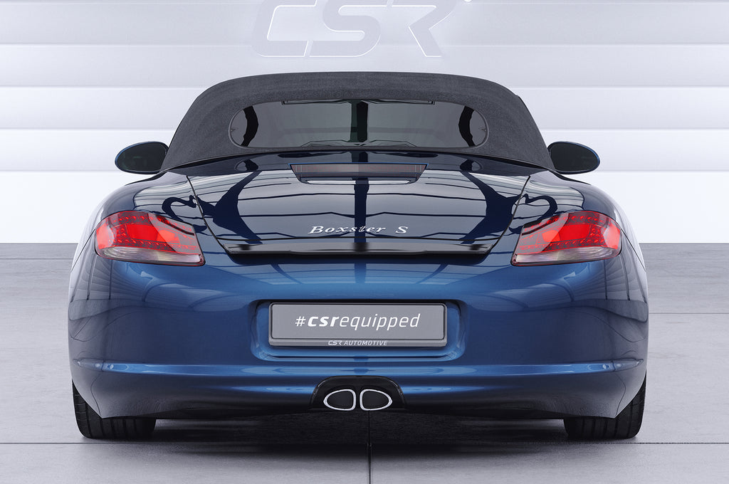 CSR Heckspoiler | Heckflügel mit ABE für Porsche Boxster 987 HF741-G Glossy schwarz Hochglanz (keine Lackierung erforderlich)