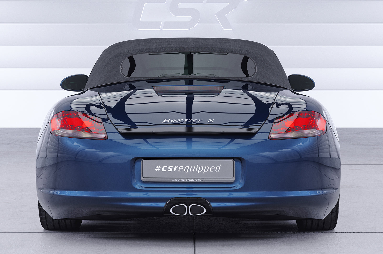 CSR Heckspoiler | Heckflügel mit ABE für Porsche Boxster 987 HF741-G Glossy schwarz Hochglanz (keine Lackierung erforderlich)