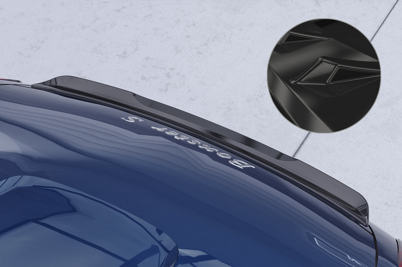 CSR Heckspoiler | Heckflügel mit ABE für Porsche Boxster 987 HF741-G Glossy schwarz Hochglanz (keine Lackierung erforderlich)