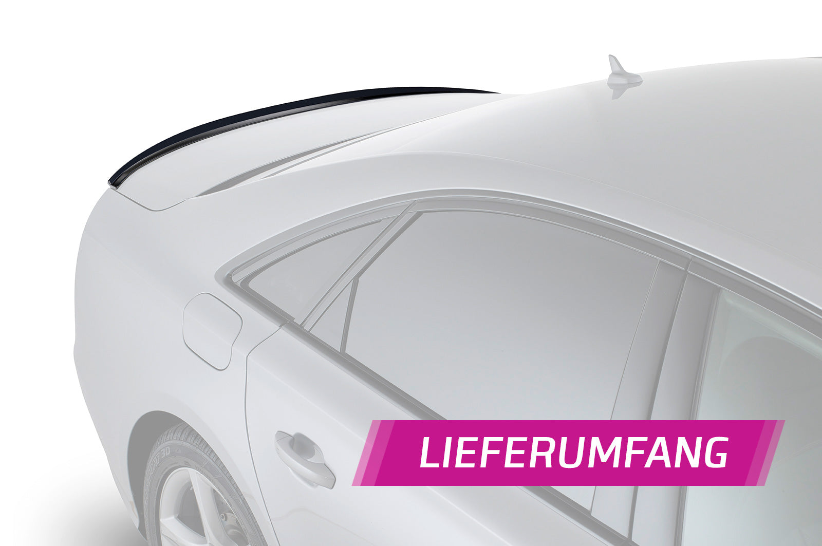 CSR Heckspoiler | Heckflügel mit ABE für Audi A8 / S8 D4 (Typ 4H) HF744-S Strukturiert schwarz matt (keine Lackierung erforderlich)