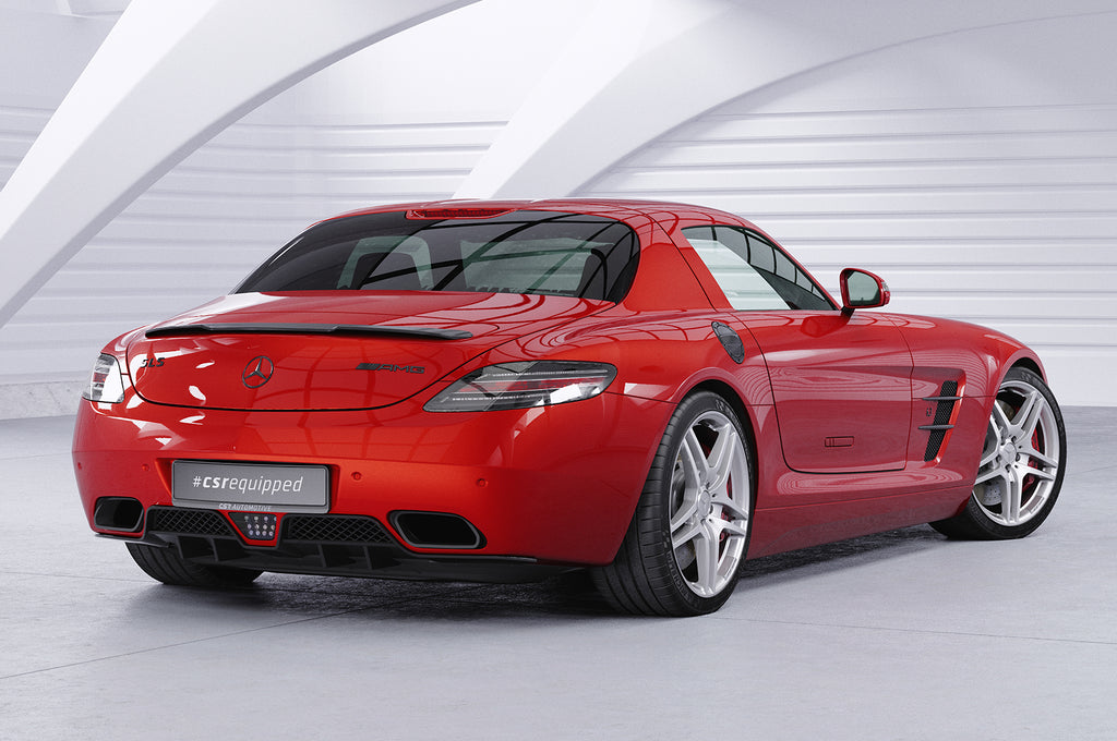 CSR Heckspoiler | Heckflügel mit ABE für Mercedes-Benz SLS AMG (C197/R197) HF746-L Unlackiert roh (Lackierung erforderlich)
