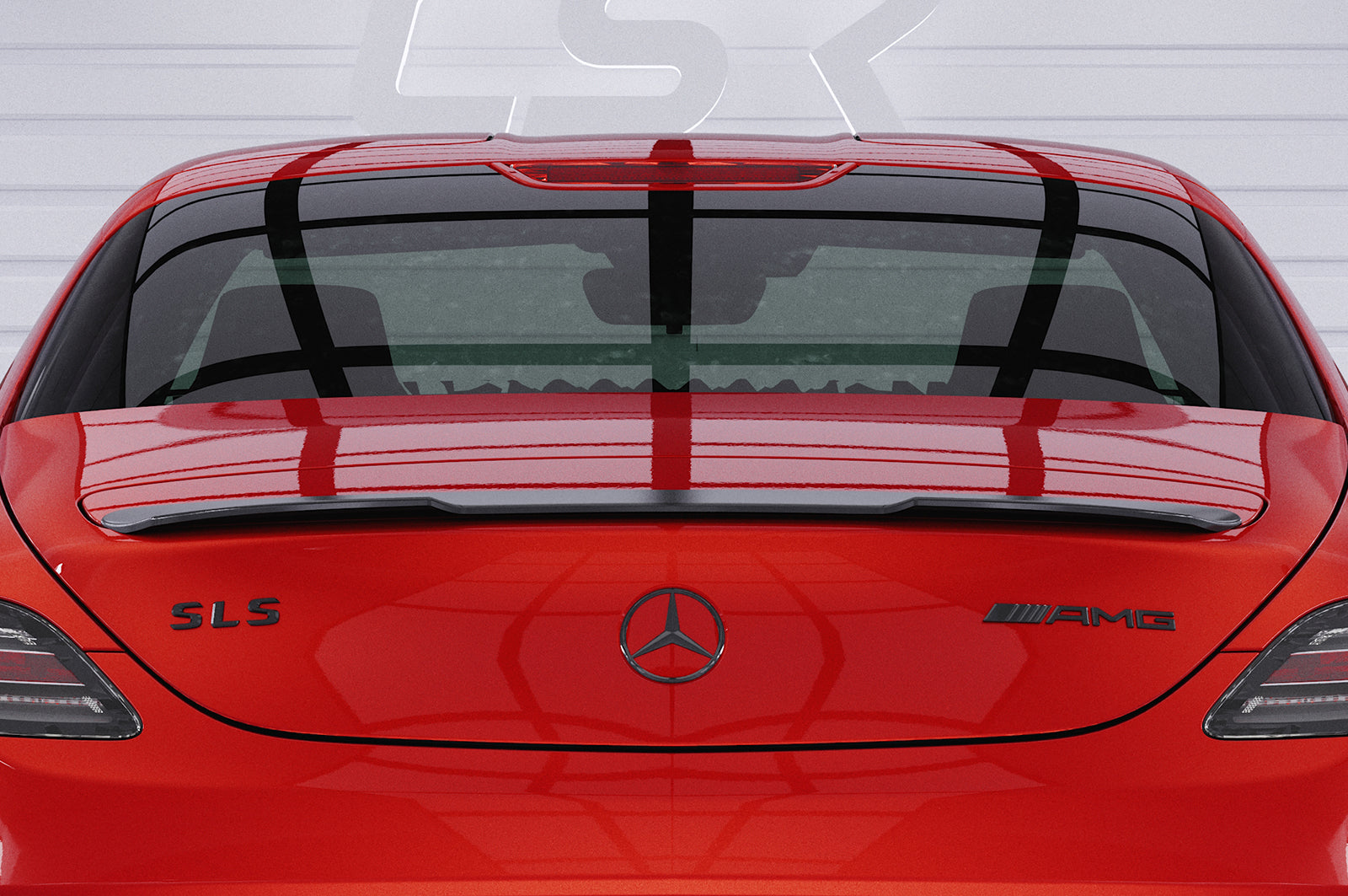 CSR Heckspoiler | Heckflügel mit ABE für Mercedes-Benz SLS AMG (C197/R197) HF746-G Glossy schwarz Hochglanz (keine Lackierung erforderlich)
