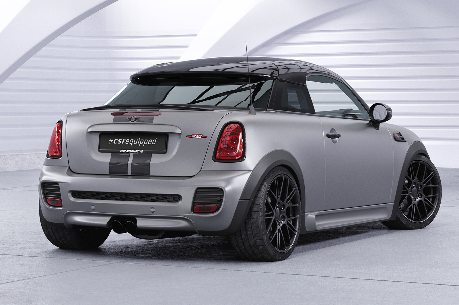 CSR Heckspoiler | Heckflügel mit ABE für Mini R59 (Roadster) HF752-L Unlackiert roh (Lackierung erforderlich)