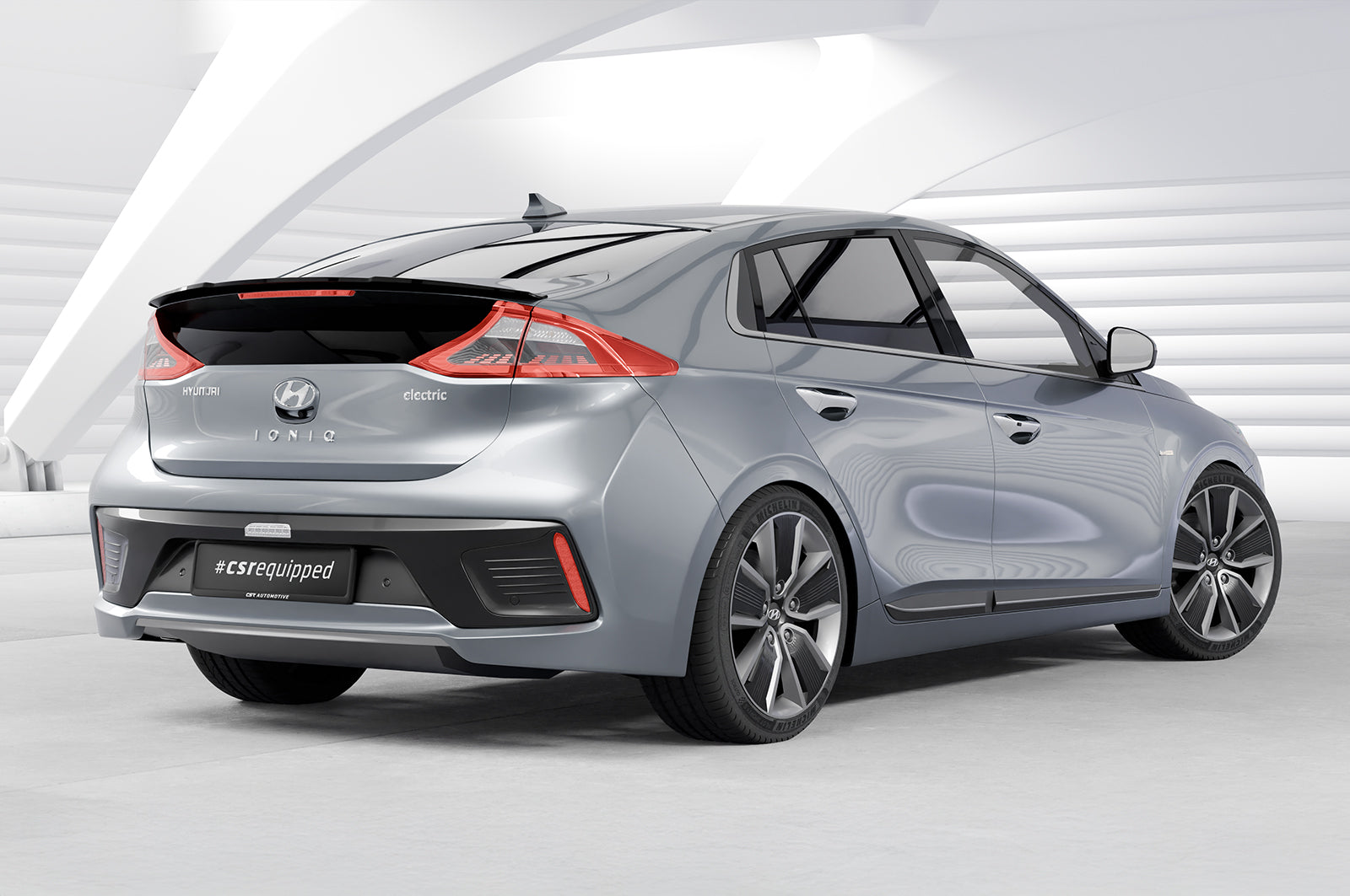 CSR Heckspoiler | Heckflügel mit ABE für Hyundai Ioniq HF756-G Glossy schwarz Hochglanz (keine Lackierung erforderlich)