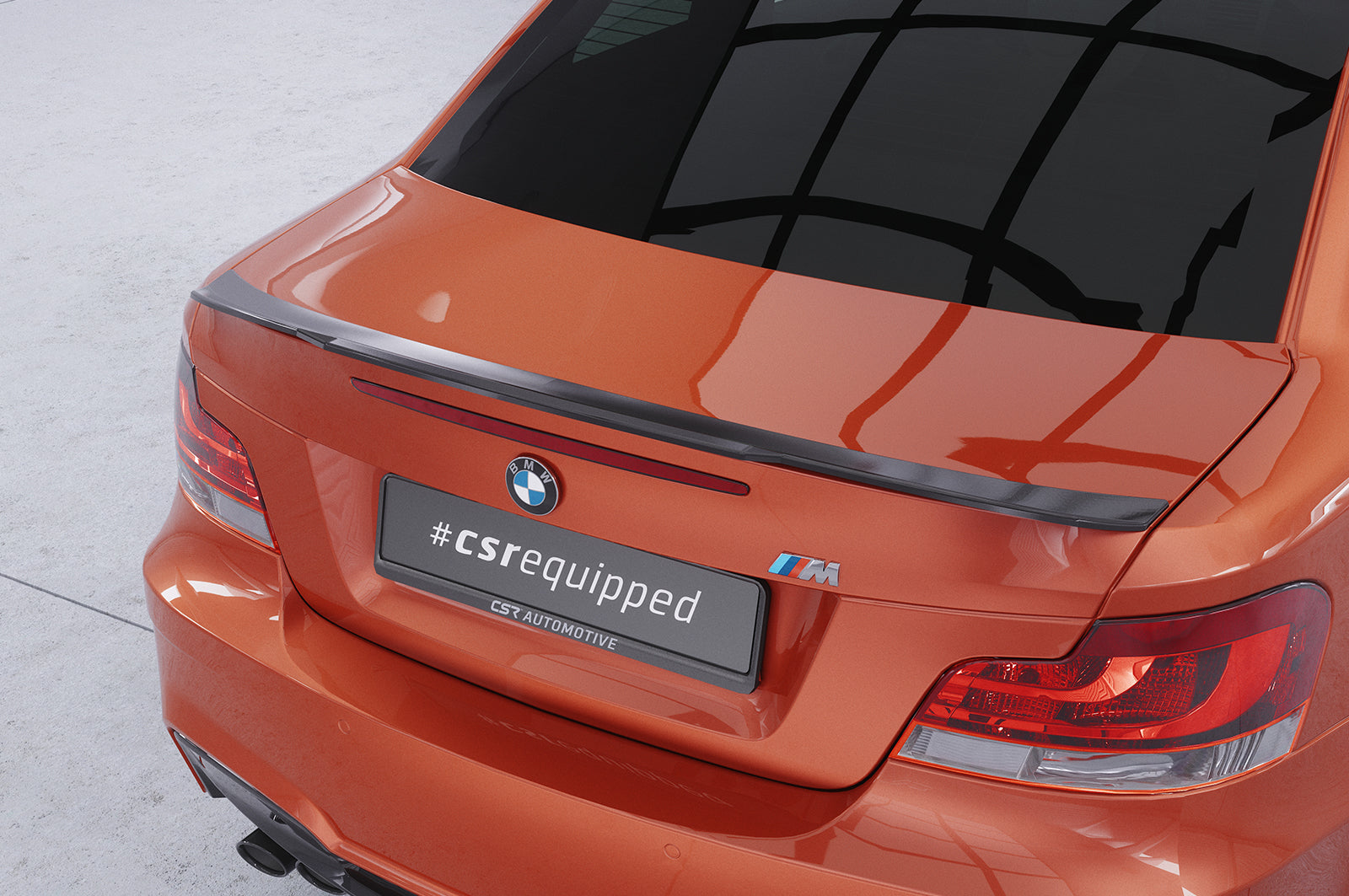CSR Heckspoiler | Heckflügel mit ABE für BMW 1er E82 / E88 HF758-L Unlackiert roh (Lackierung erforderlich)