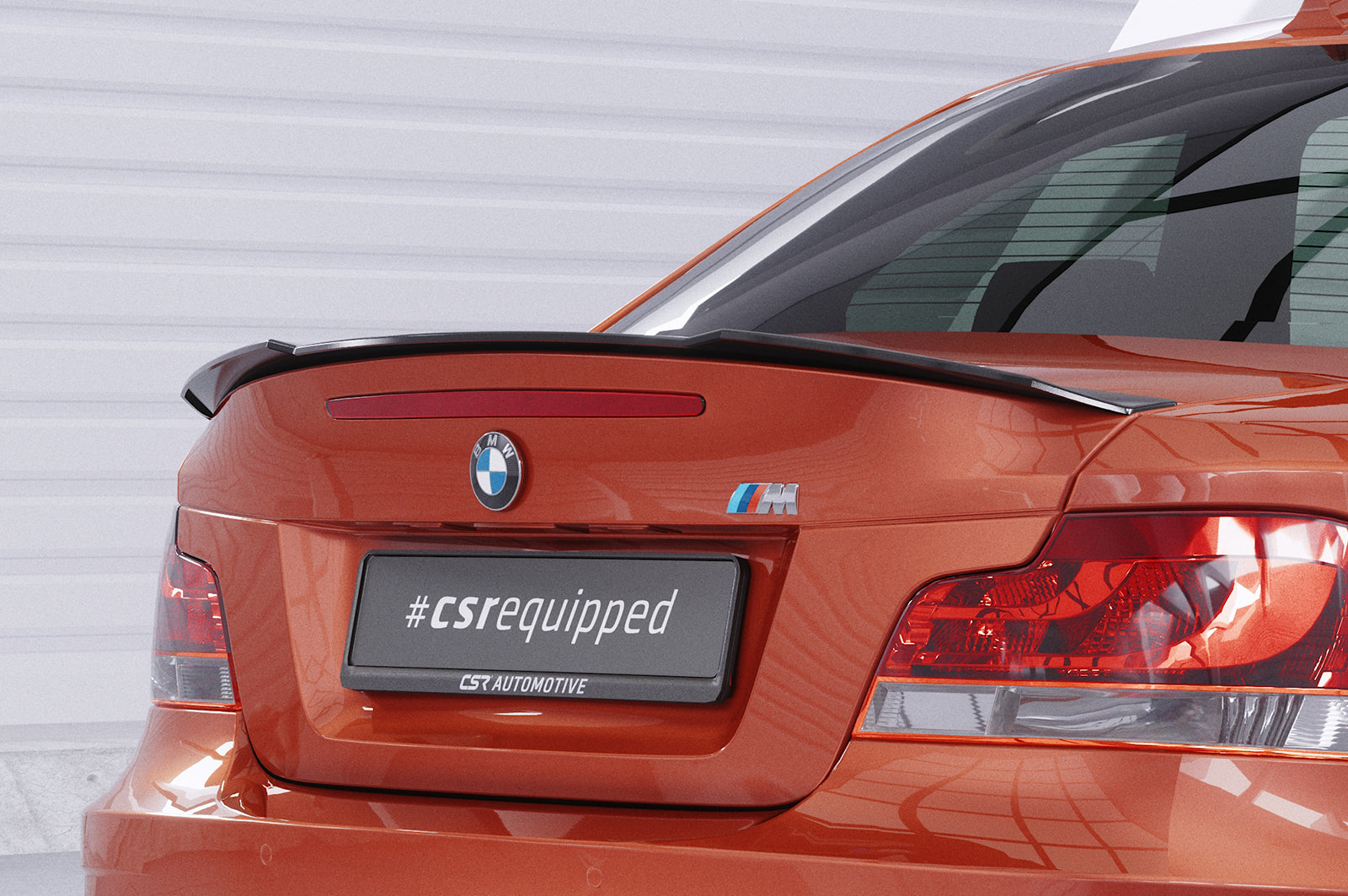 CSR Heckspoiler | Heckflügel mit ABE für BMW 1er E82 / E88 HF758-S Strukturiert schwarz matt (keine Lackierung erforderlich)