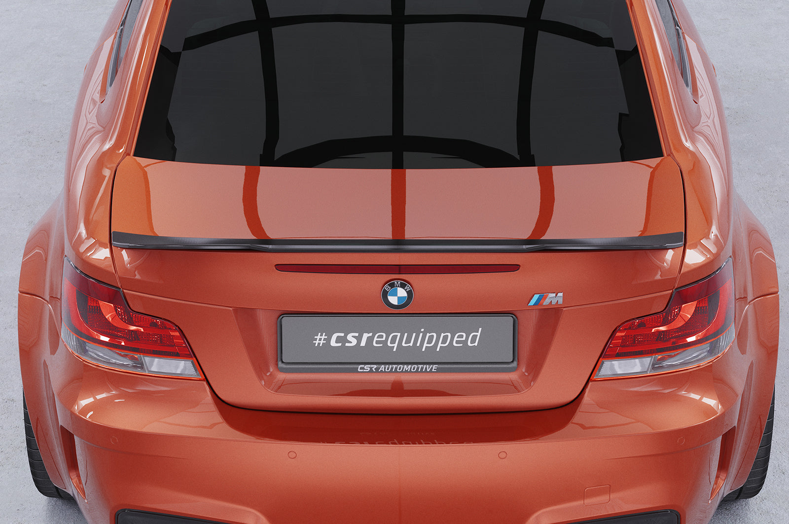 CSR Heckspoiler | Heckflügel mit ABE für BMW 1er E82 / E88 HF758-S Strukturiert schwarz matt (keine Lackierung erforderlich)