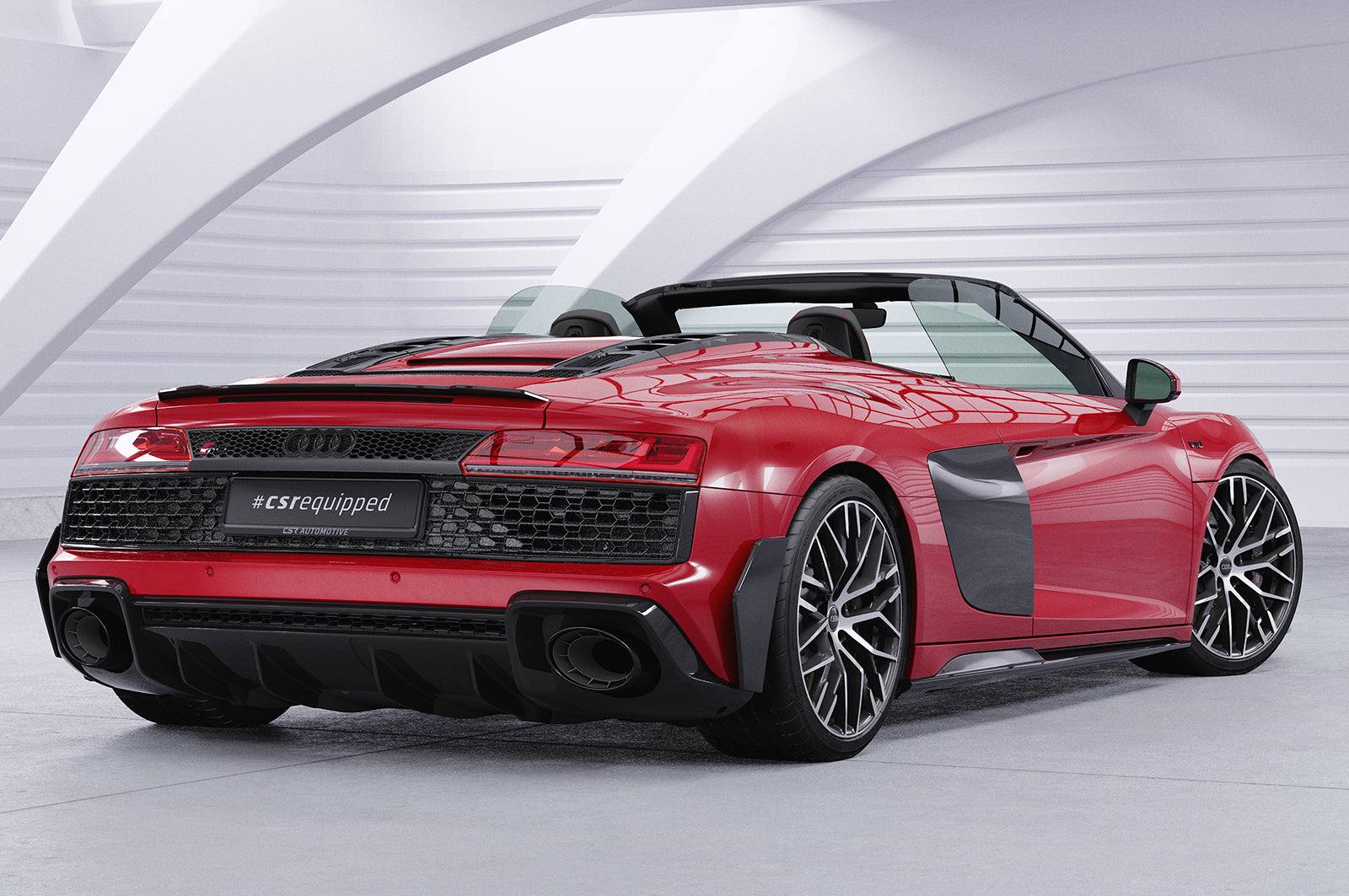 CSR Heckspoiler | Heckflügel mit ABE für Audi R8 (4S) Spyder HF760-S Strukturiert schwarz matt (keine Lackierung erforderlich)