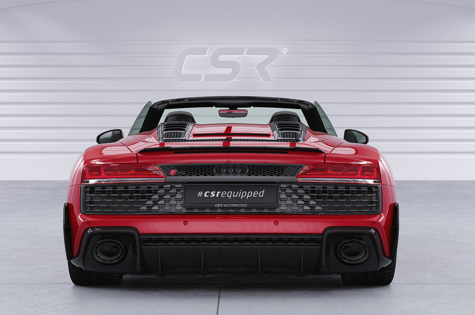 CSR Heckspoiler | Heckflügel mit ABE für Audi R8 (4S) Spyder HF760-S Strukturiert schwarz matt (keine Lackierung erforderlich)