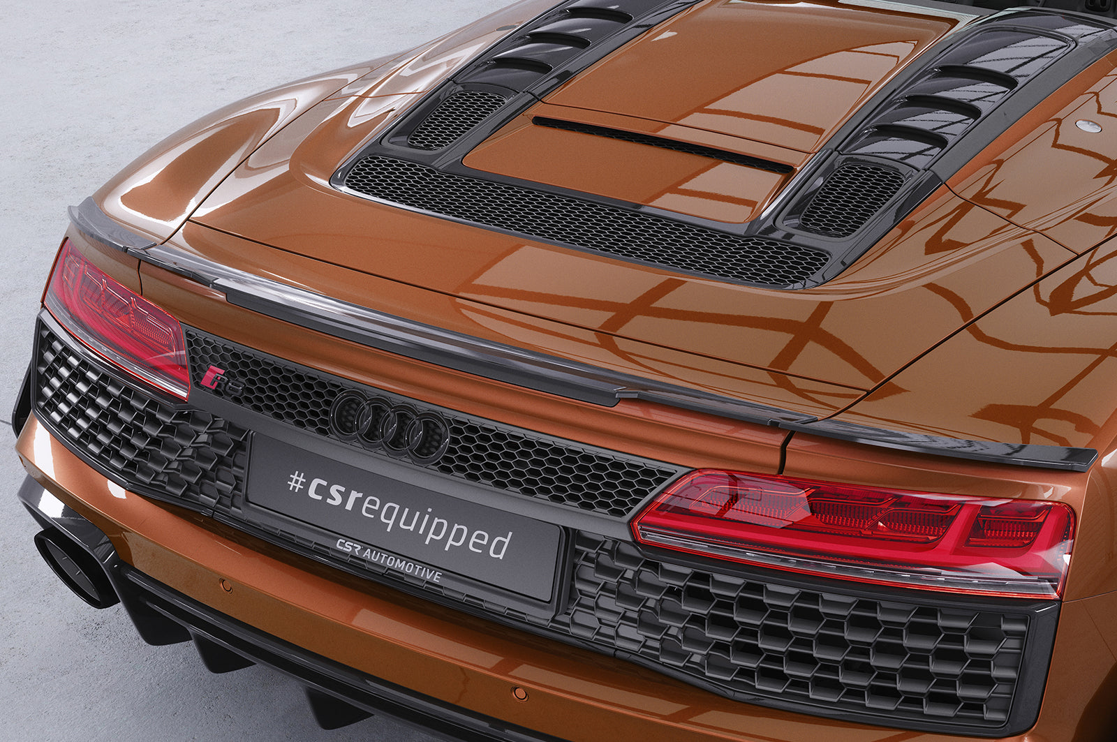 CSR Heckspoiler | Heckflügel mit ABE für Audi R8 (4S) Spyder HF761-S Strukturiert schwarz matt (keine Lackierung erforderlich)
