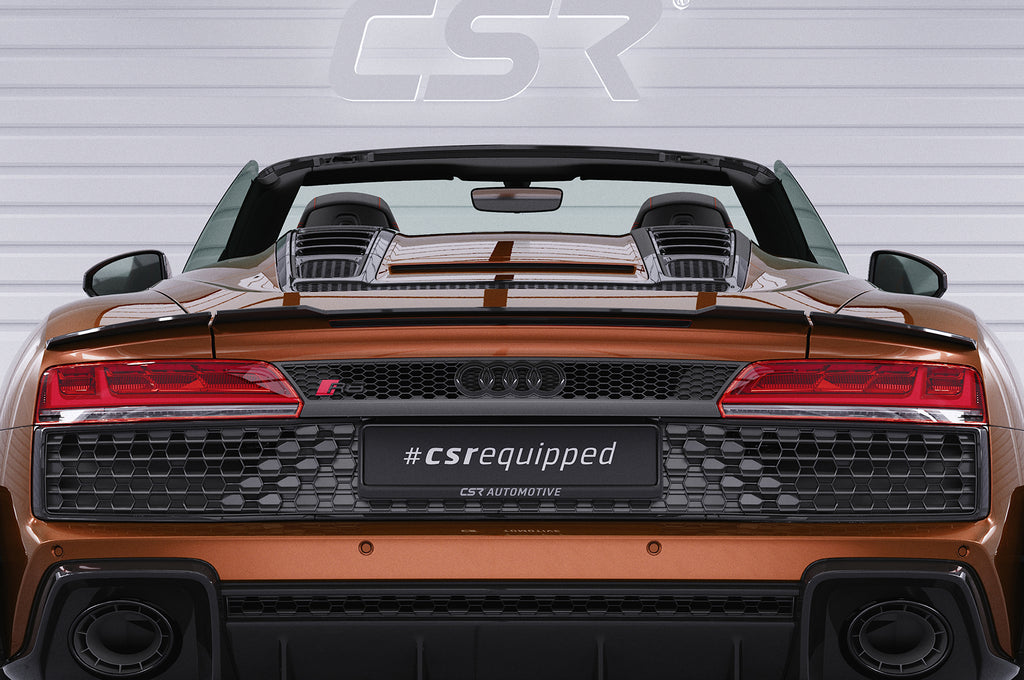 CSR Heckspoiler | Heckflügel mit ABE für Audi R8 (4S) Spyder HF761-S Strukturiert schwarz matt (keine Lackierung erforderlich)