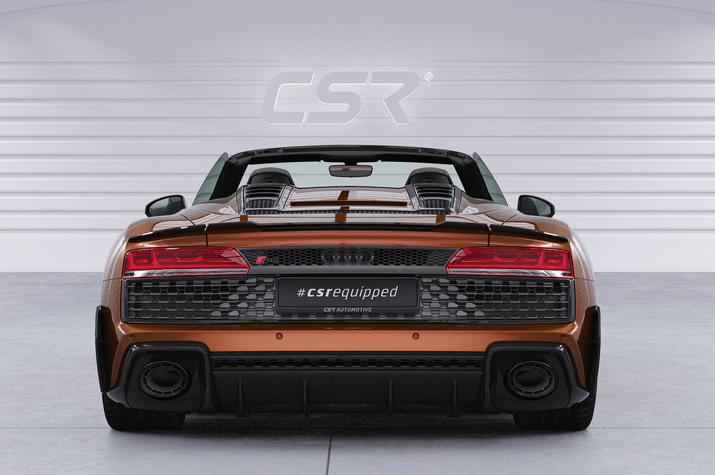 CSR Heckspoiler | Heckflügel mit ABE für Audi R8 (4S) Spyder HF761-S Strukturiert schwarz matt (keine Lackierung erforderlich)