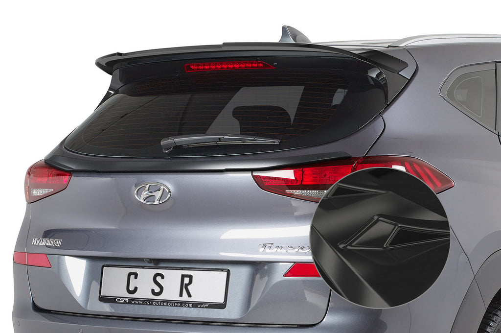 CSR Heckspoiler | Heckflügel mit ABE für Hyundai Tucson (TL) HF762-G Glossy schwarz Hochglanz (keine Lackierung erforderlich)