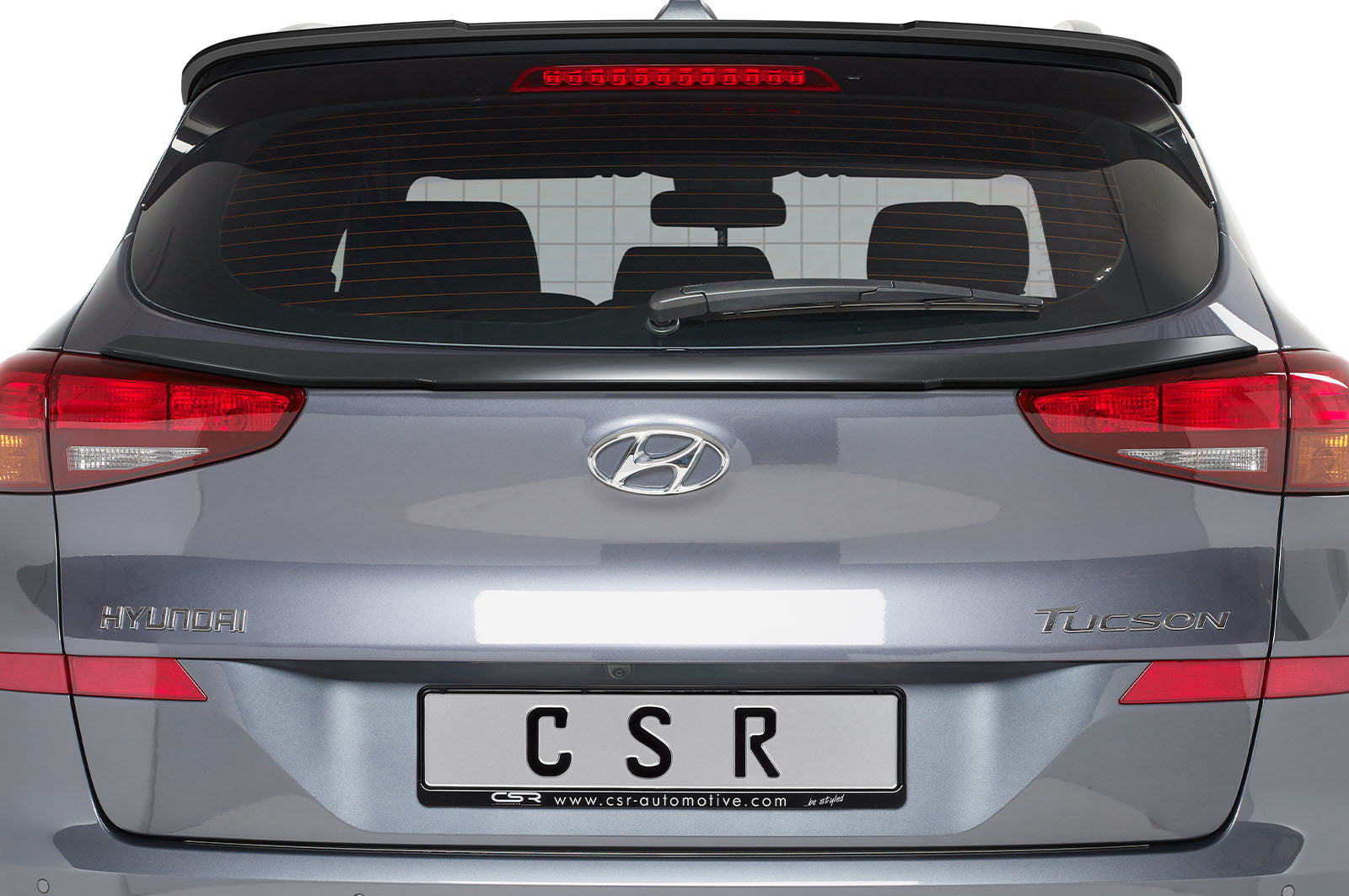 CSR Heckspoiler | Heckflügel mit ABE für Hyundai Tucson (TL) HF762-G Glossy schwarz Hochglanz (keine Lackierung erforderlich)
