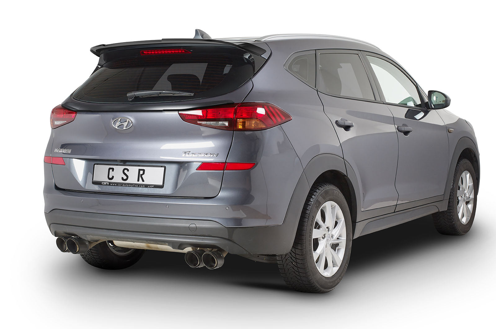 CSR Heckspoiler | Heckflügel mit ABE für Hyundai Tucson (TL) HF762-G Glossy schwarz Hochglanz (keine Lackierung erforderlich)