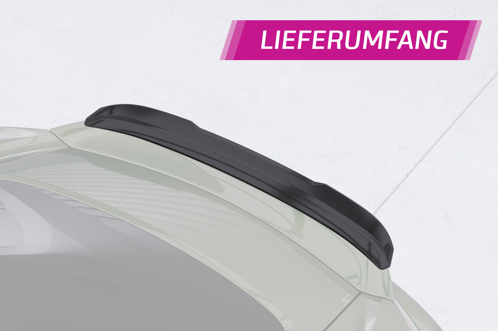 CSR Heckspoiler | Heckflügel mit ABE für Porsche 718 Cayman (Typ 982) HF763-S Strukturiert schwarz matt (keine Lackierung erforderlich)
