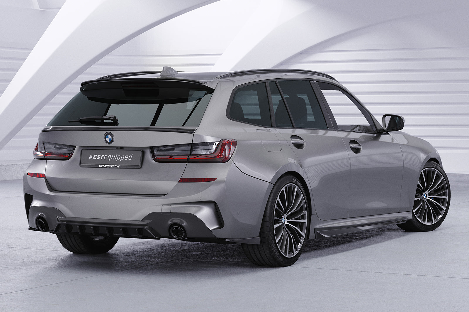 CSR Heckspoiler | Heckflügel mit ABE für BMW 3er G21 HF765-L Unlackiert roh (Lackierung erforderlich)