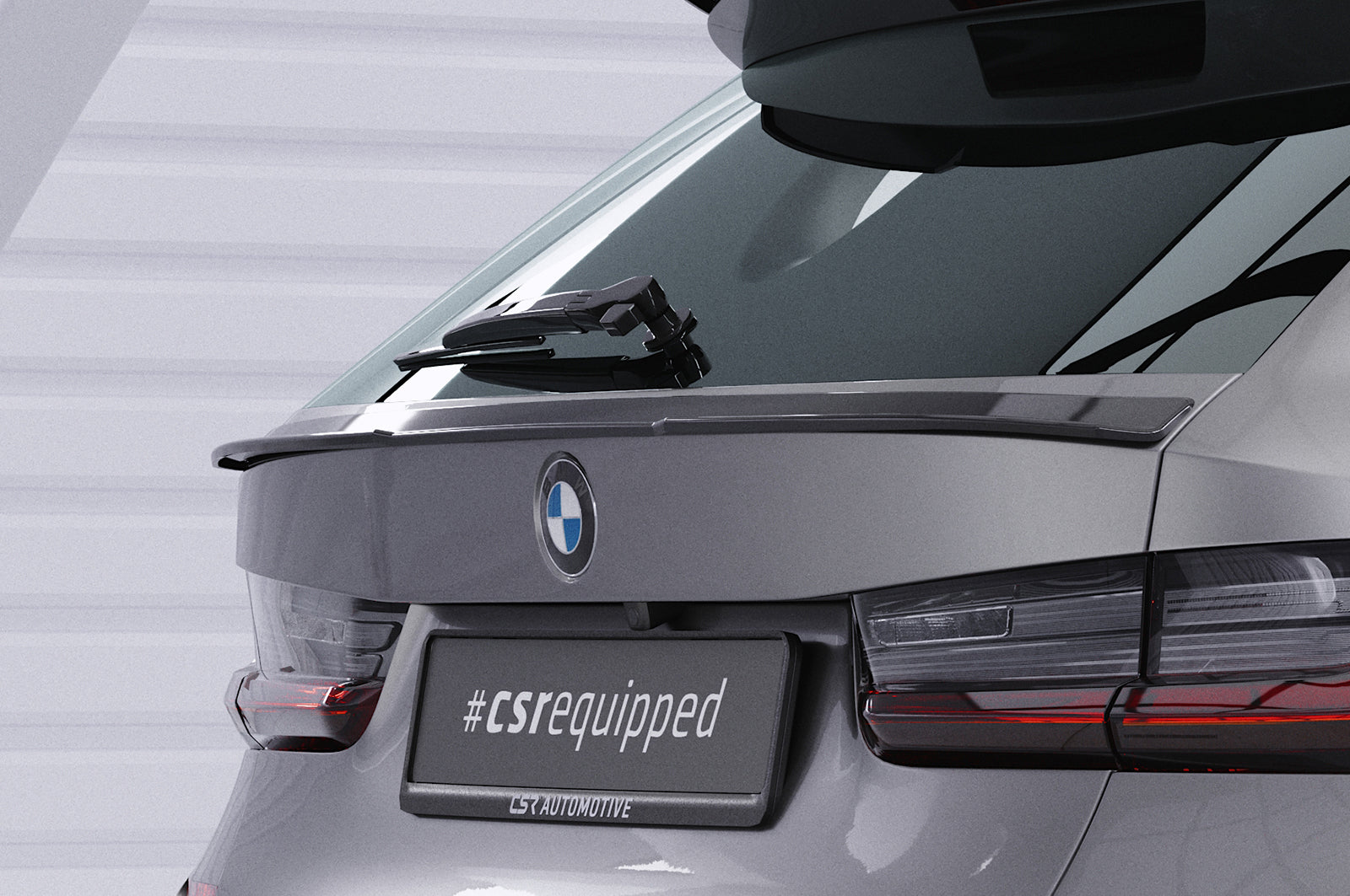 CSR Heckspoiler | Heckflügel mit ABE für BMW 3er G21 HF766-S Strukturiert schwarz matt (keine Lackierung erforderlich)