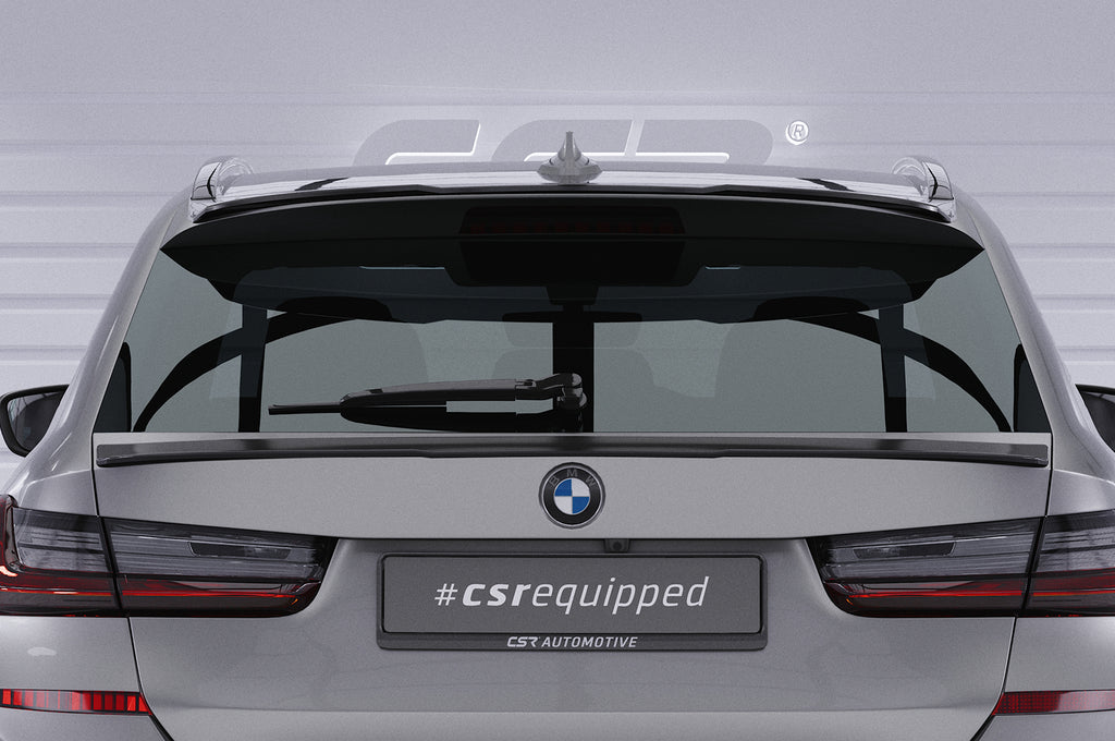 CSR Heckspoiler | Heckflügel mit ABE für BMW 3er G21 HF766-S Strukturiert schwarz matt (keine Lackierung erforderlich)