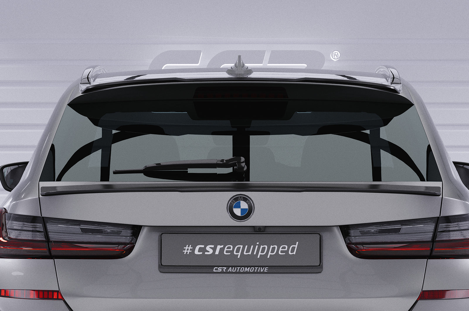 CSR Heckspoiler | Heckflügel mit ABE für BMW 3er G21 HF766-S Strukturiert schwarz matt (keine Lackierung erforderlich)