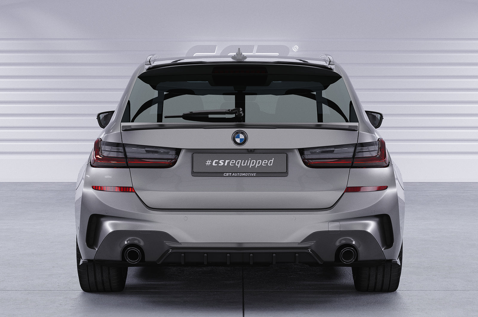 CSR Heckspoiler | Heckflügel mit ABE für BMW 3er G21 HF766-S Strukturiert schwarz matt (keine Lackierung erforderlich)