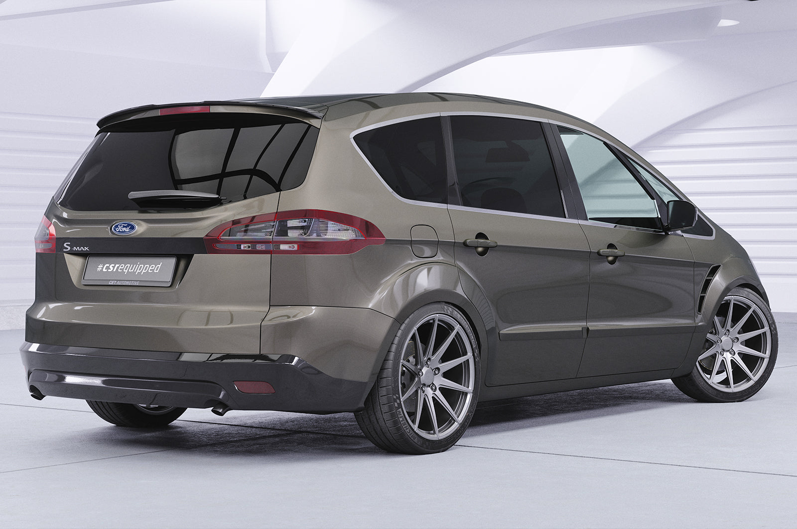 CSR Heckspoiler | Heckflügel mit ABE für Ford S-Max 1. Gen HF769-L Unlackiert roh (Lackierung erforderlich)