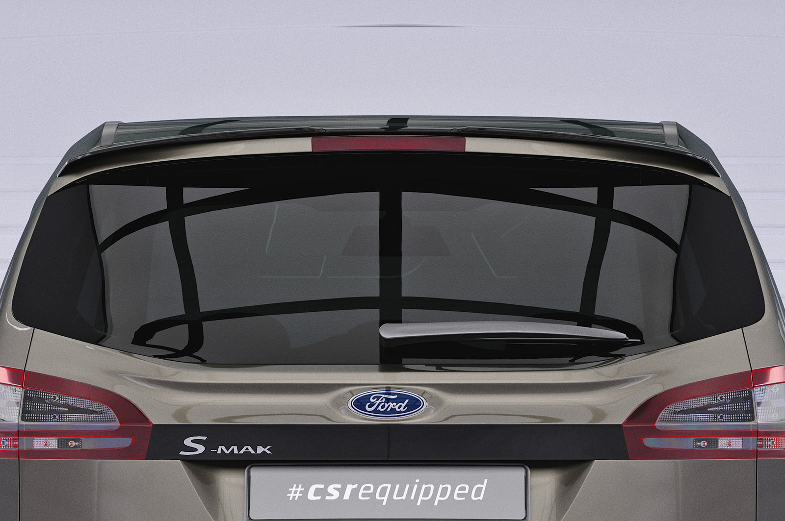 CSR Heckspoiler | Heckflügel mit ABE für Ford S-Max 1. Gen HF769-L Unlackiert roh (Lackierung erforderlich)