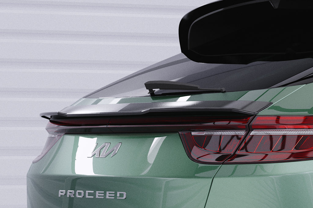 CSR Heckspoiler | Heckflügel mit ABE für Kia Pro Ceed (CD) HF771-C Carbon Look Hochglanz (keine Lackierung erforderlich)
