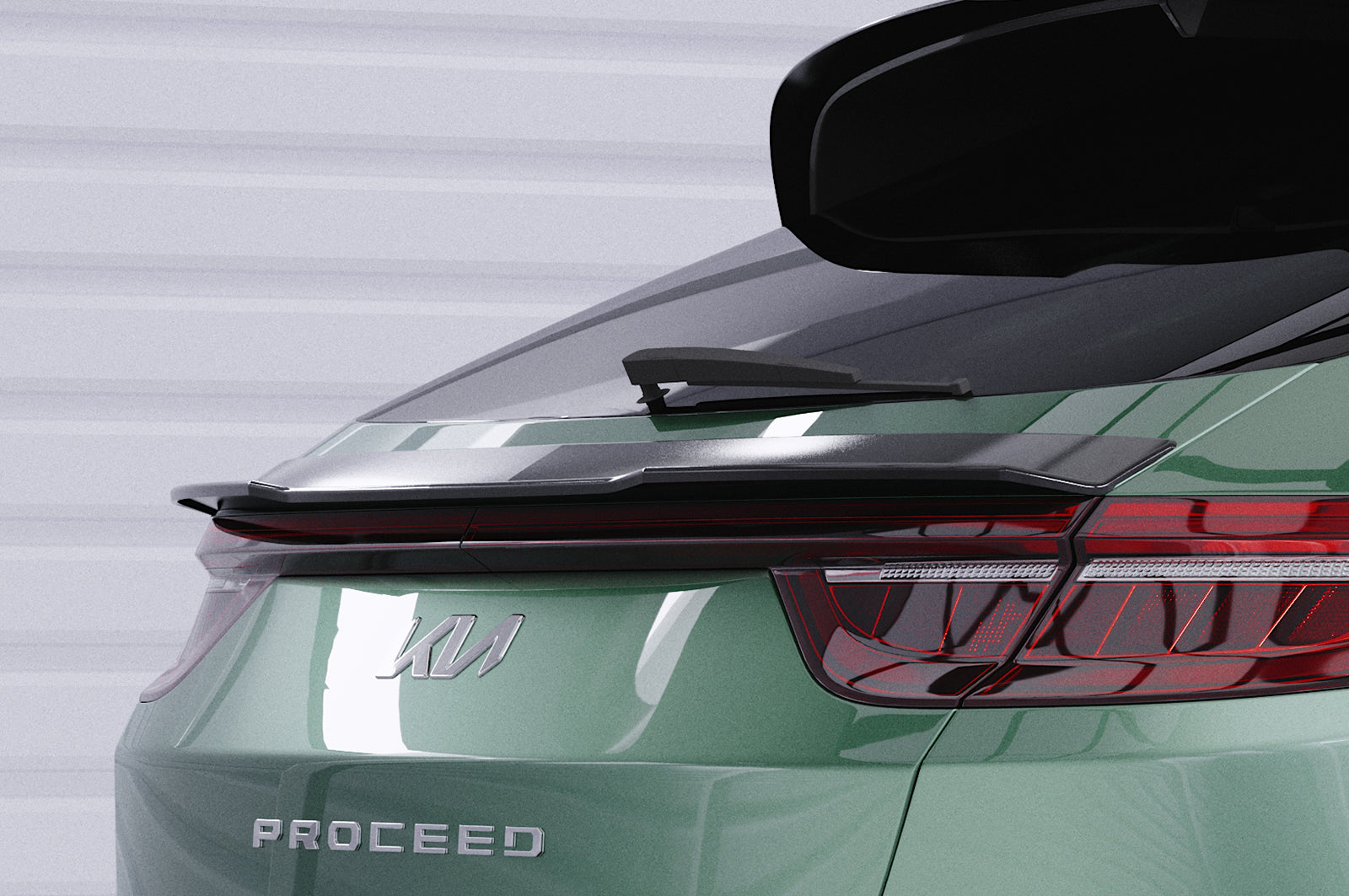 CSR Heckspoiler | Heckflügel mit ABE für Kia Pro Ceed (CD) HF771-C Carbon Look Hochglanz (keine Lackierung erforderlich)