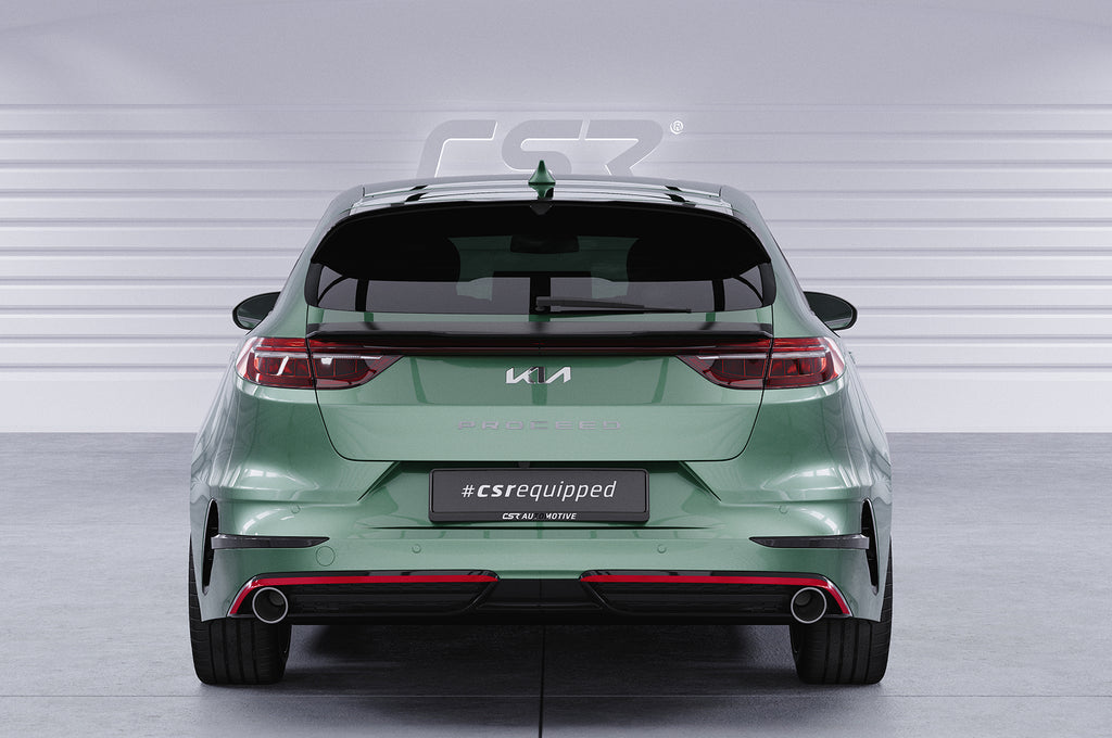 CSR Heckspoiler | Heckflügel mit ABE für Kia Pro Ceed (CD) HF771-S Strukturiert schwarz matt (keine Lackierung erforderlich)