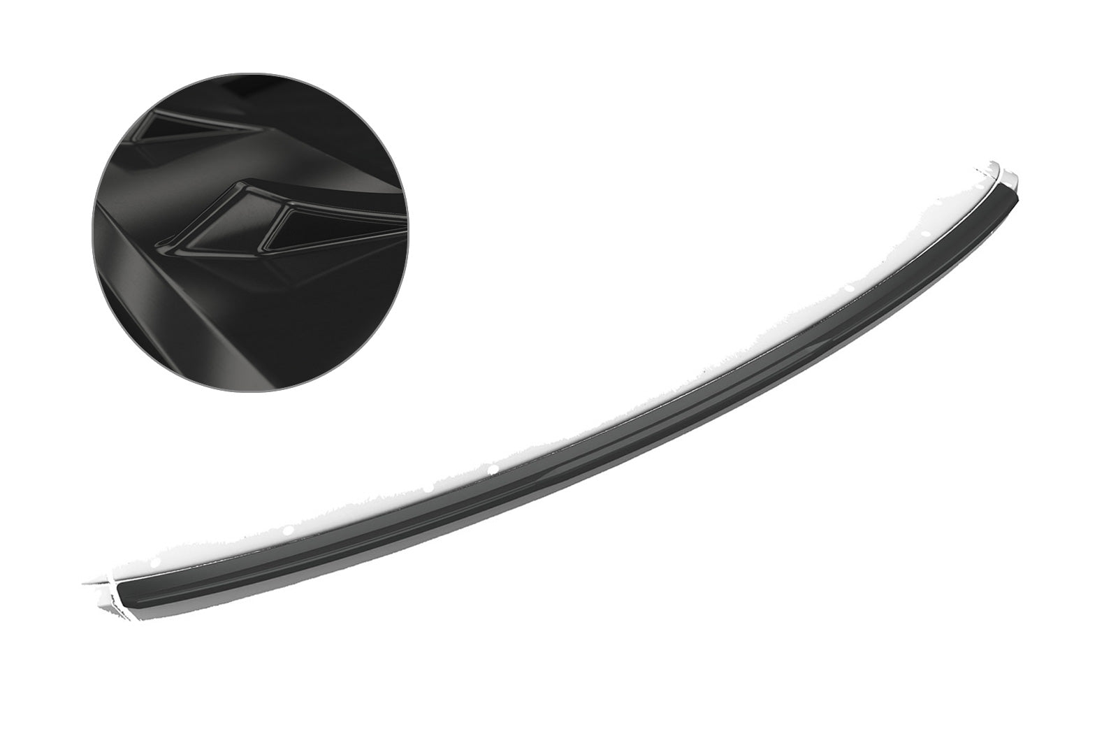 CSR Heckspoiler | Heckflügel mit ABE für Mercedes-Benz CL 203 Sportcoupé HF772-G Glossy schwarz Hochglanz (keine Lackierung erforderlich)