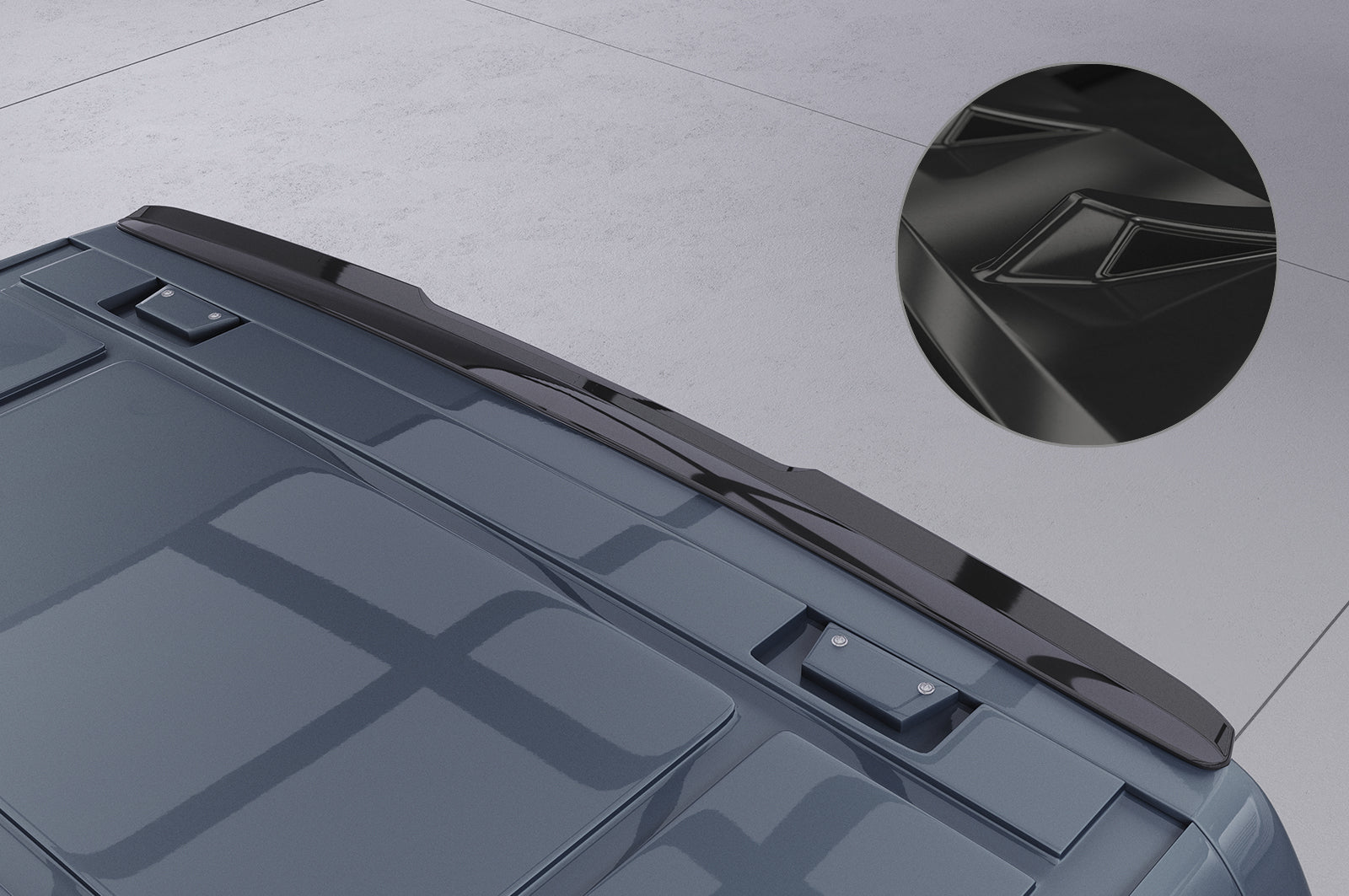 CSR Heckspoiler | Heckflügel mit ABE für Mercedes-Benz Vito 447 Tourer HF774-G Glossy schwarz Hochglanz (keine Lackierung erforderlich)