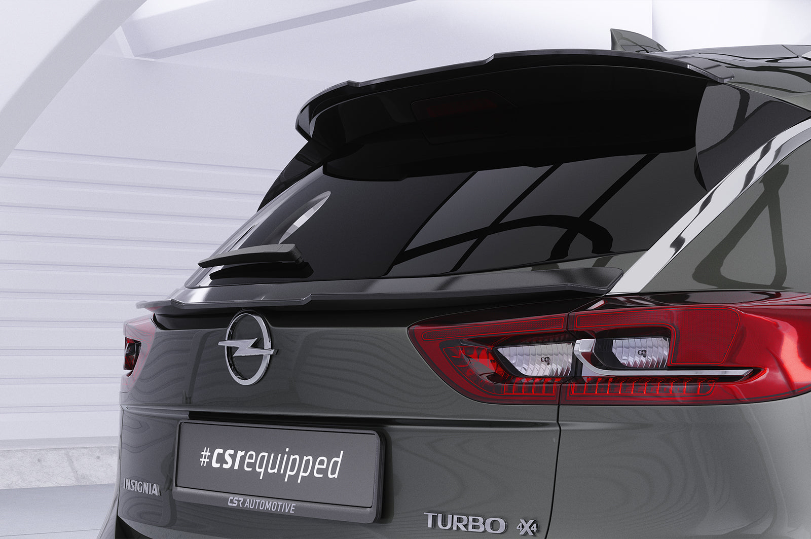 CSR Heckspoiler | Heckflügel mit ABE für Opel Insignia B Sports Tourer HF775-S Strukturiert schwarz matt (keine Lackierung erforderlich)