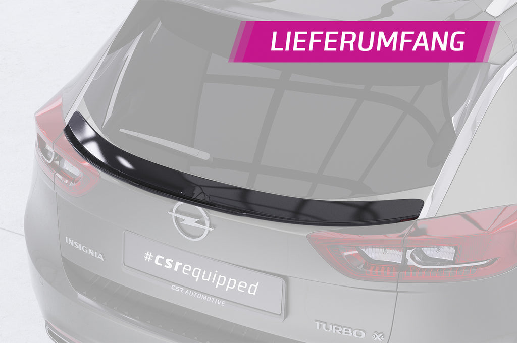 CSR Heckspoiler | Heckflügel mit ABE für Opel Insignia B Sports Tourer HF775-S Strukturiert schwarz matt (keine Lackierung erforderlich)