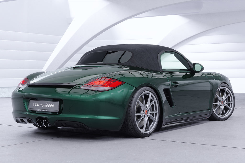 CSR Heckspoiler | Heckflügel mit ABE für Porsche Boxster 987 / Cayman 987 Facelift HF778-C Carbon Look Hochglanz (keine Lackierung erforderlich)