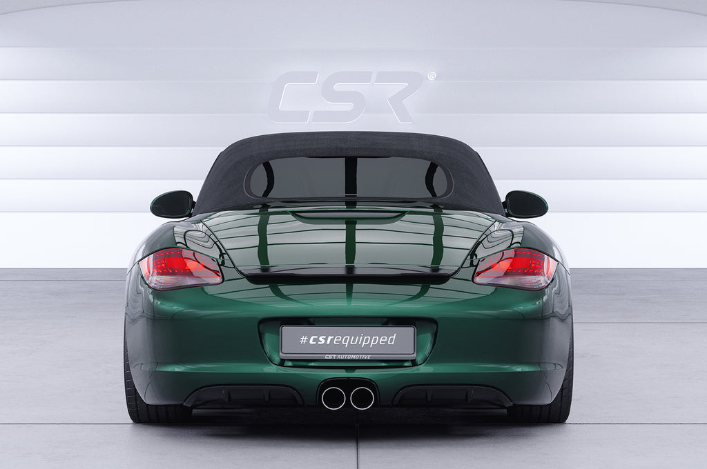 CSR Heckspoiler | Heckflügel mit ABE für Porsche Boxster 987 / Cayman 987 Facelift HF778-G Glossy schwarz Hochglanz (keine Lackierung erforderlich)