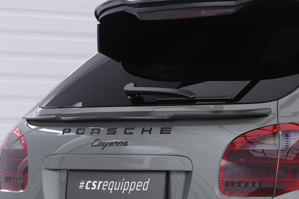 CSR Heckspoiler | Heckflügel mit ABE für Porsche Cayenne Typ 92A HF782-C Carbon Look Hochglanz (keine Lackierung erforderlich)