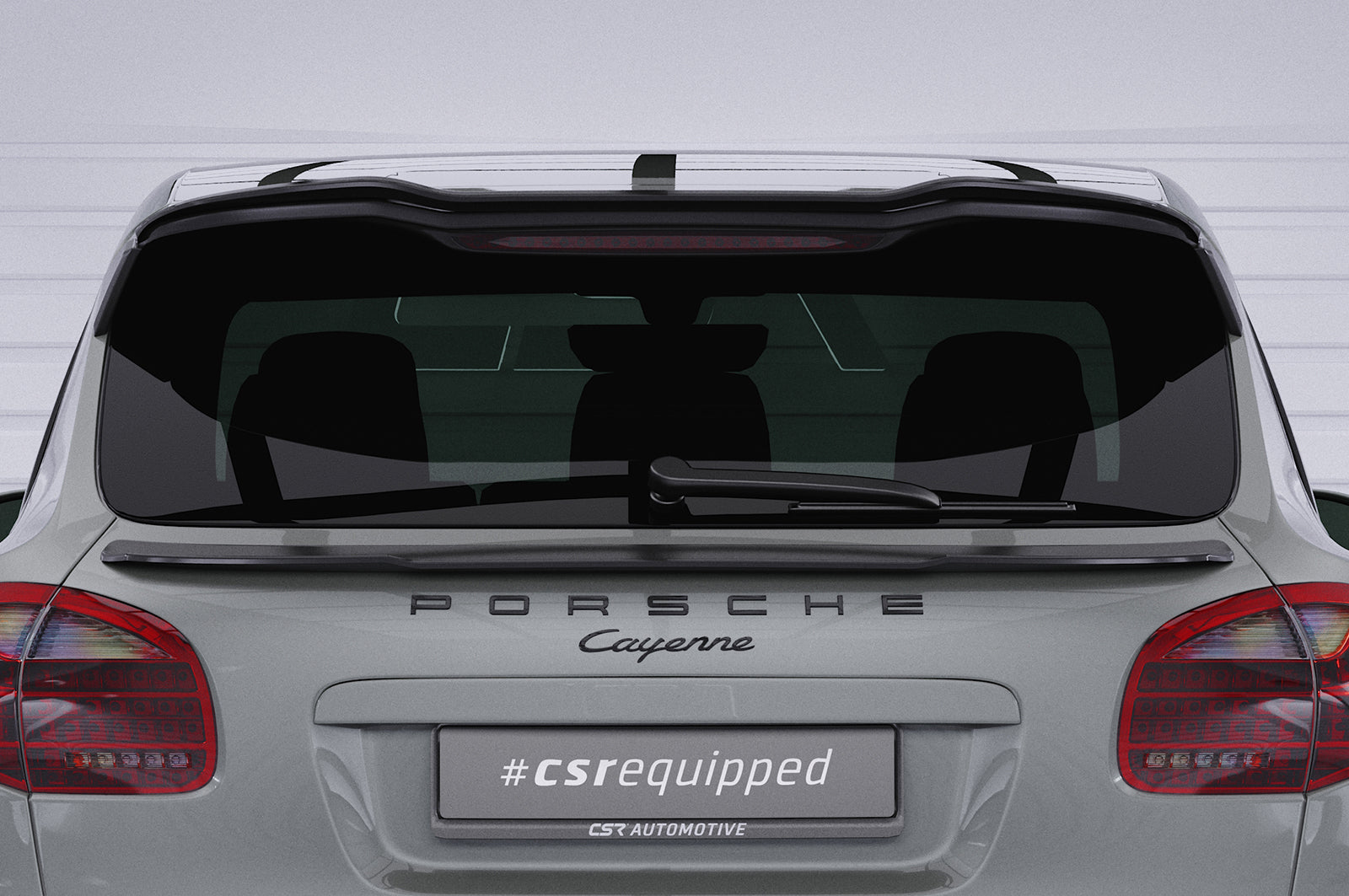 CSR Heckspoiler | Heckflügel mit ABE für Porsche Cayenne Typ 92A HF782-C Carbon Look Hochglanz (keine Lackierung erforderlich)