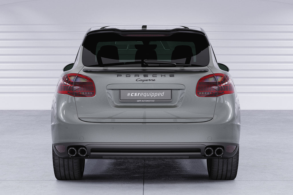 CSR Heckspoiler | Heckflügel mit ABE für Porsche Cayenne Typ 92A HF782-C Carbon Look Hochglanz (keine Lackierung erforderlich)
