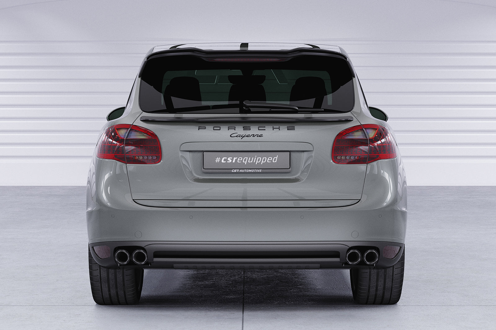 CSR Heckspoiler | Heckflügel mit ABE für Porsche Cayenne Typ 92A HF782-C Carbon Look Hochglanz (keine Lackierung erforderlich)