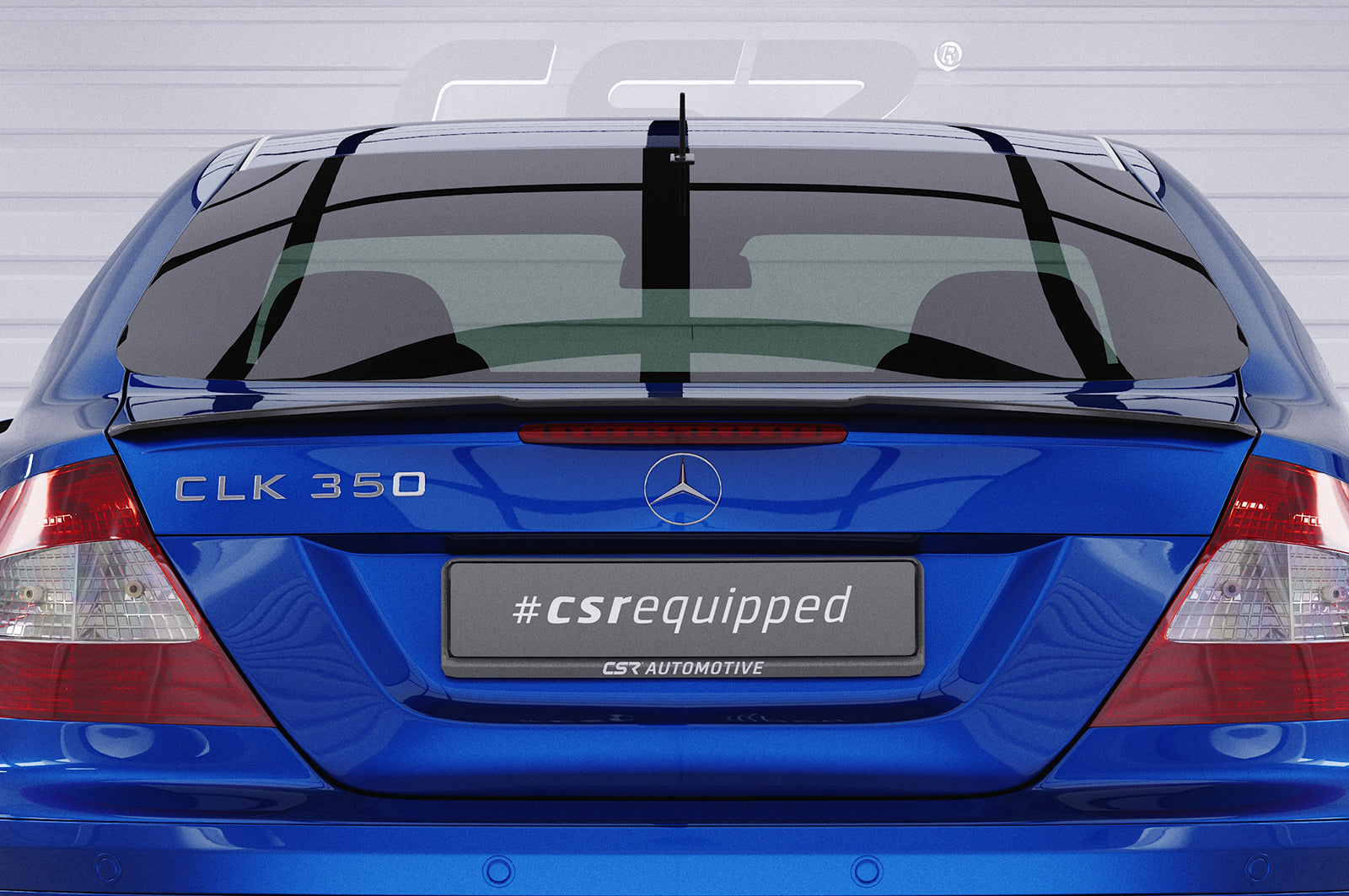 CSR Heckspoiler | Heckflügel mit ABE für Mercedes-Benz CLK C209/A209 HF784-S Strukturiert schwarz matt (keine Lackierung erforderlich)
