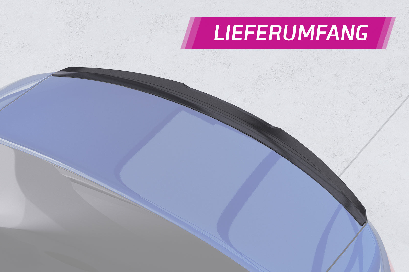CSR Heckspoiler | Heckflügel mit ABE für Mercedes-Benz CLK C209/A209 HF784-S Strukturiert schwarz matt (keine Lackierung erforderlich)