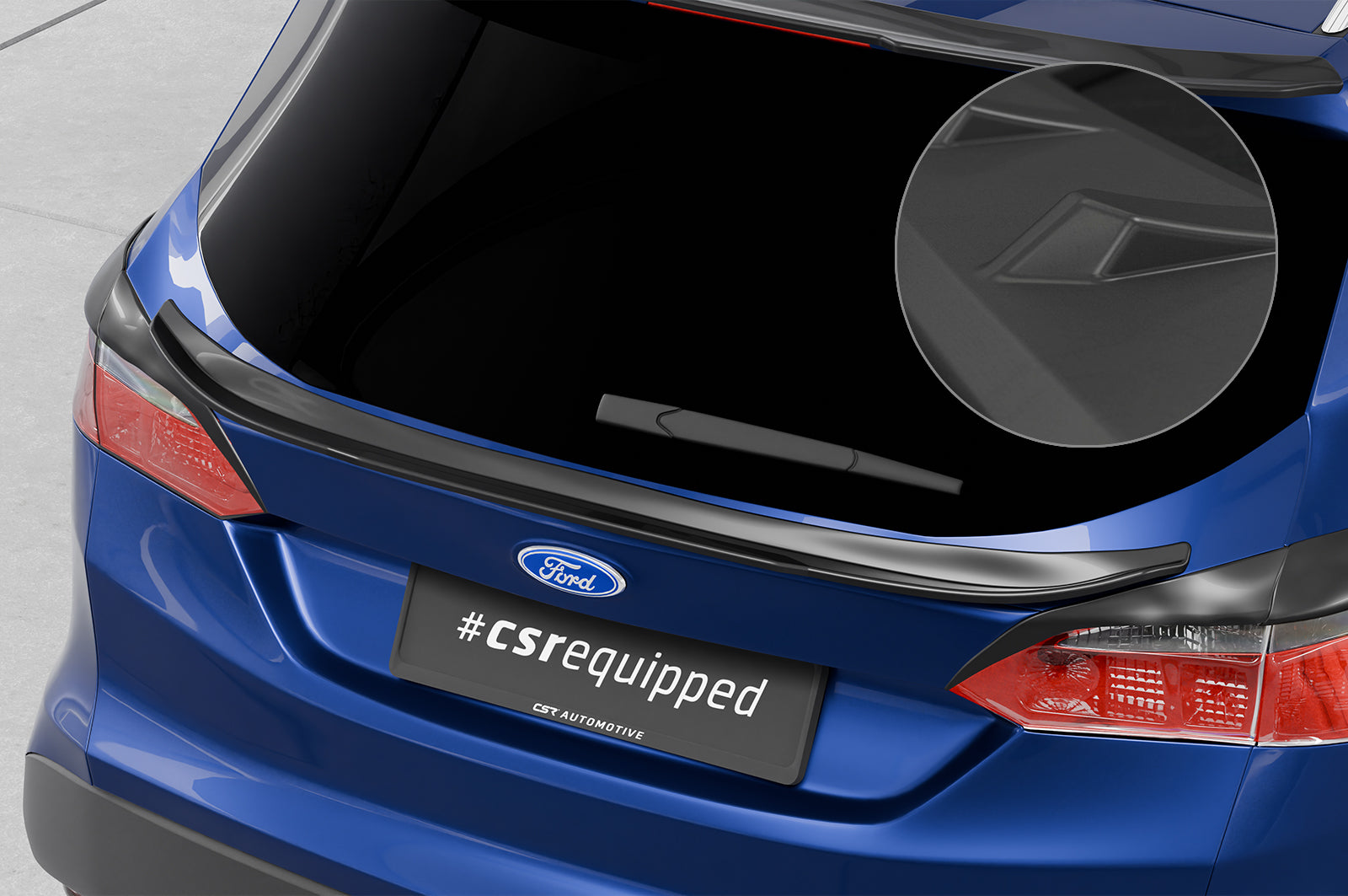 CSR Heckspoiler | Heckflügel mit ABE für Ford Focus MK3 Turnier HF786-L Unlackiert roh (Lackierung erforderlich)